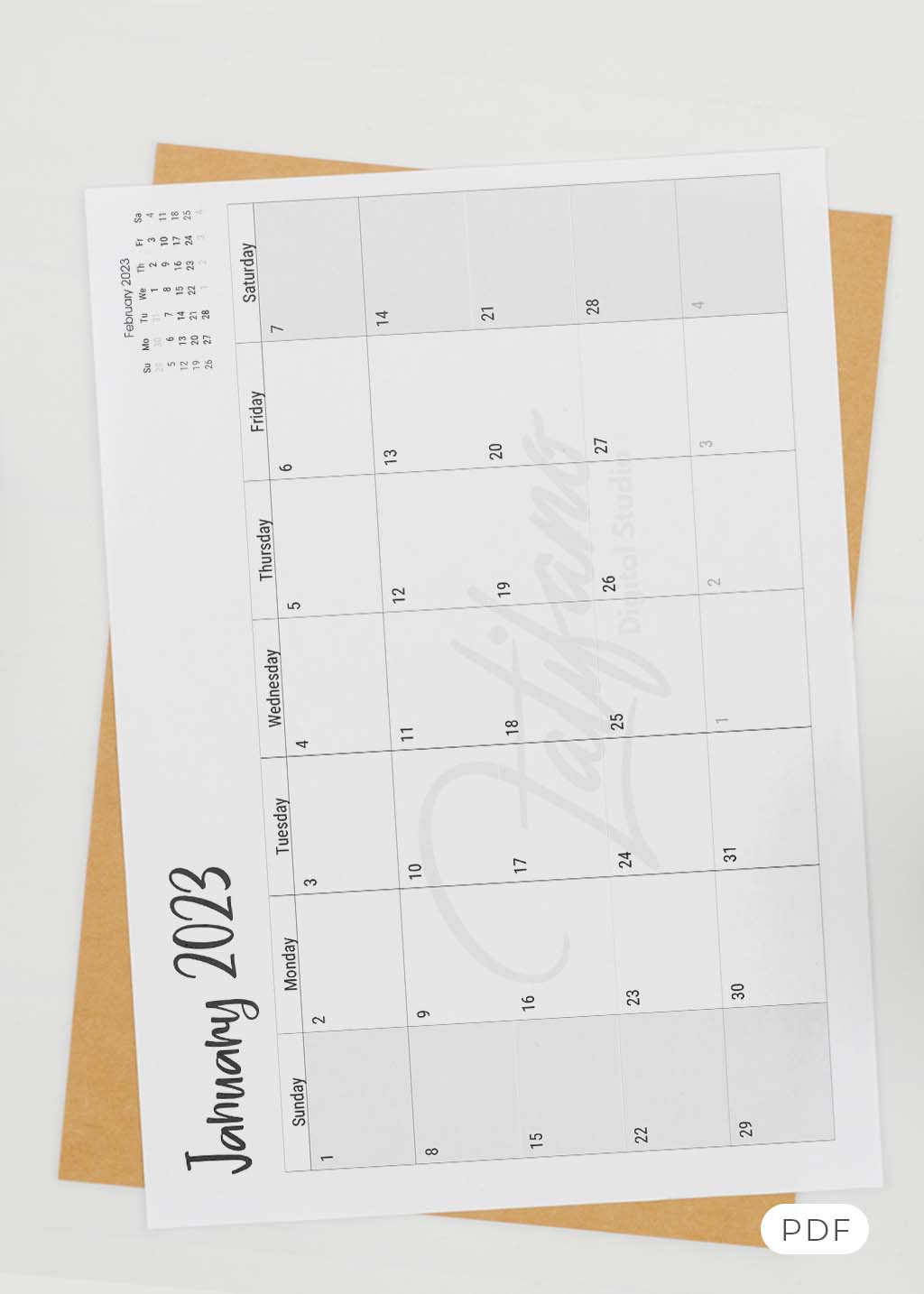 Blank Printable January 2023 Calendar Free Printables And Worksheets