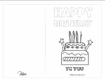 Free Printable coloring birthday card - free Printable coloring ...