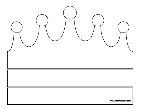 Free printable crown template Pdf Crown to print