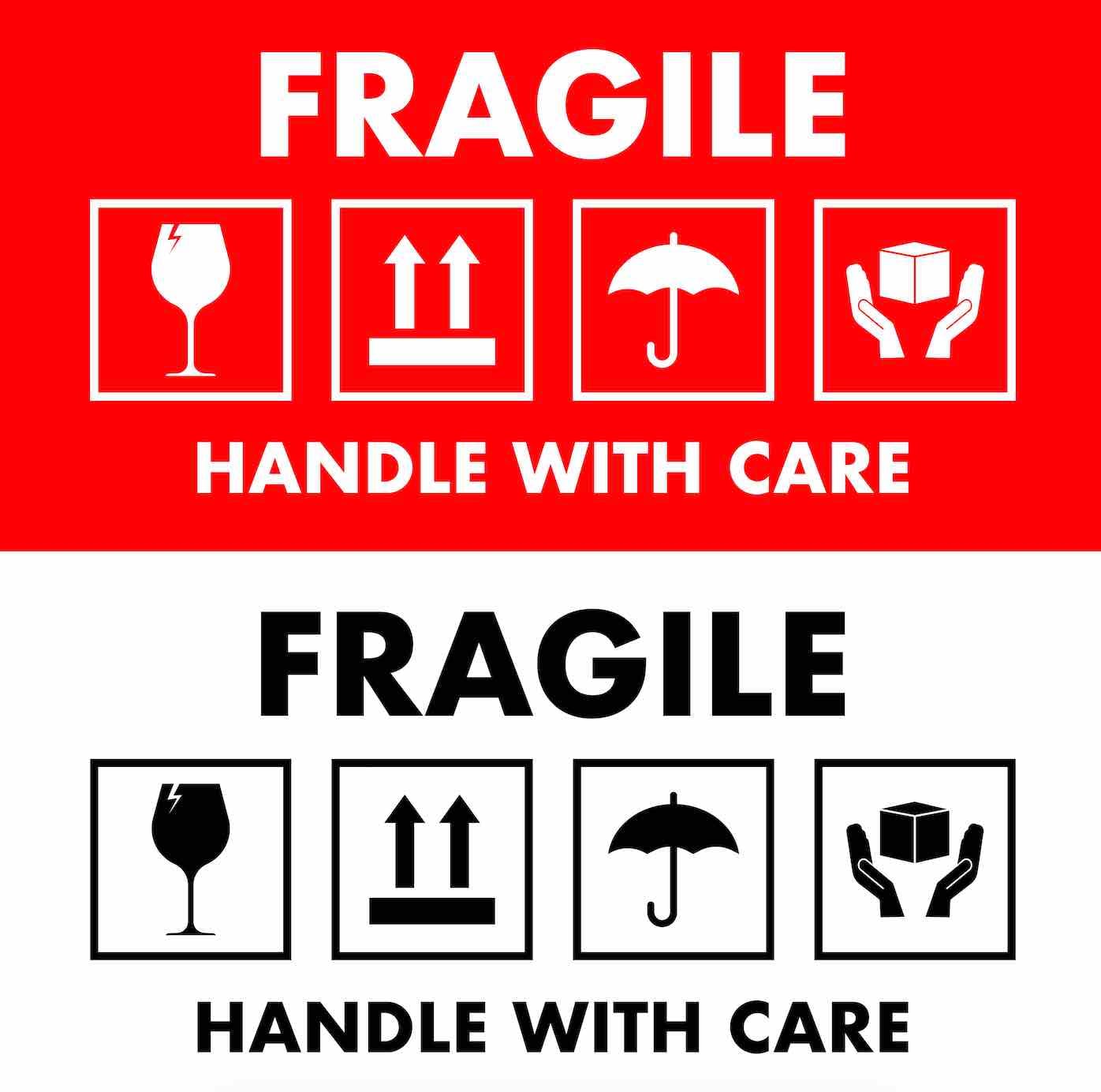 Free printable fragile labels - Free Labels Download